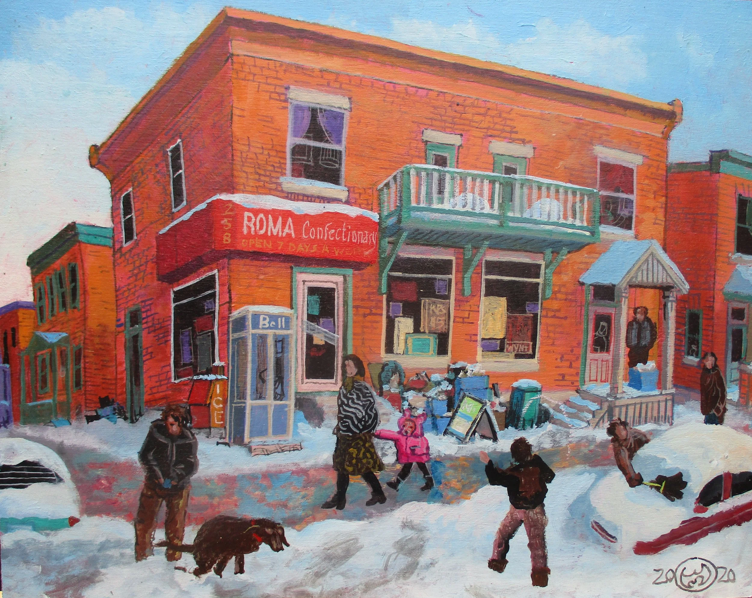 #320 Roma on Rochester 16x20 Bhat boy 2020.JPG  $700