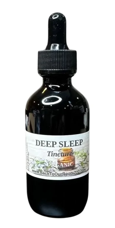 Back to Our Roots Deep Sleep Glycerine Tincture in dropper bottle