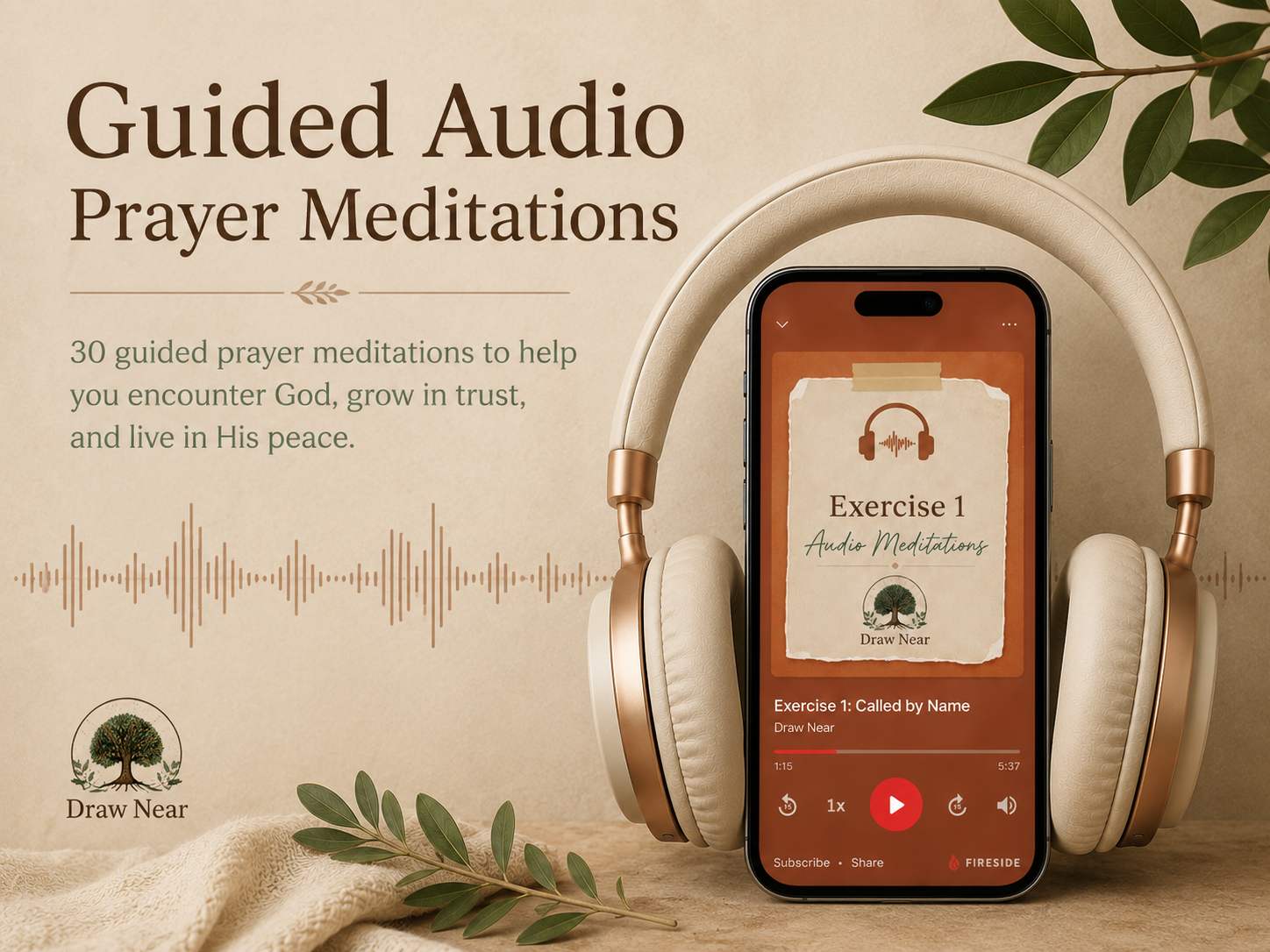 $15 Journey through 30 guided audio prayer meditations rooted in Scripture. They will help you quiet distractions, hear God's voice, and rest more deeply in His peace.