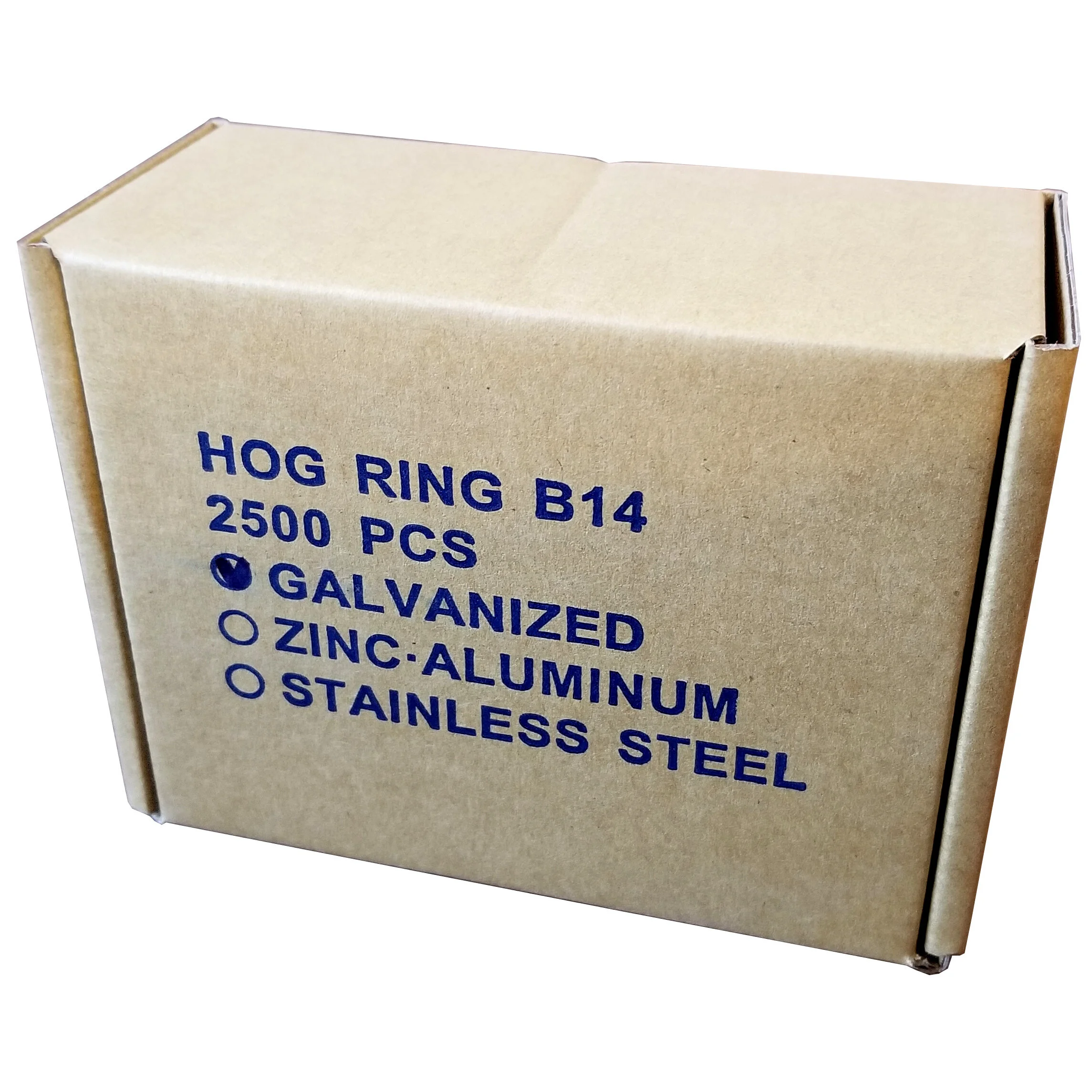 1000 Pack 1/2" Galvanized Hog Rings – For Meat Casing, Fencing, Tags, Netting By KHF