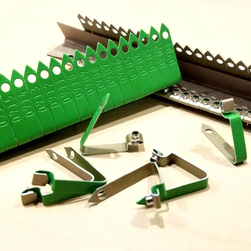 Custom Laser Engraved Zip Wing Bands ID Tags w/ Text Only