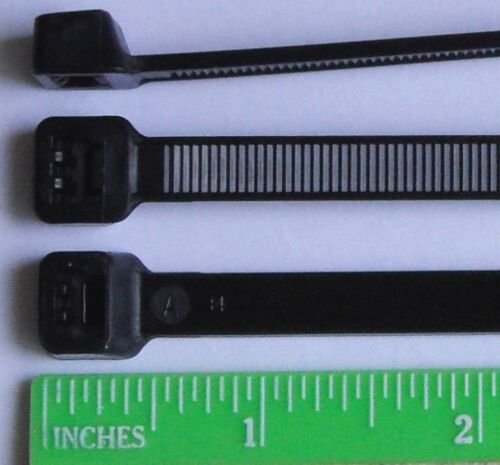 USA Made Low Profile Cobra Cable Ties/Tie Wraps 11.25 Inch 50lb 100 Pack 