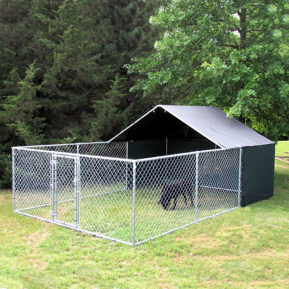 10 x15ft X-Large Outdoor Pet Dog Run House Kennel Shade Cage Enclosure w/ Cover | Your One Stop Poultry Supply