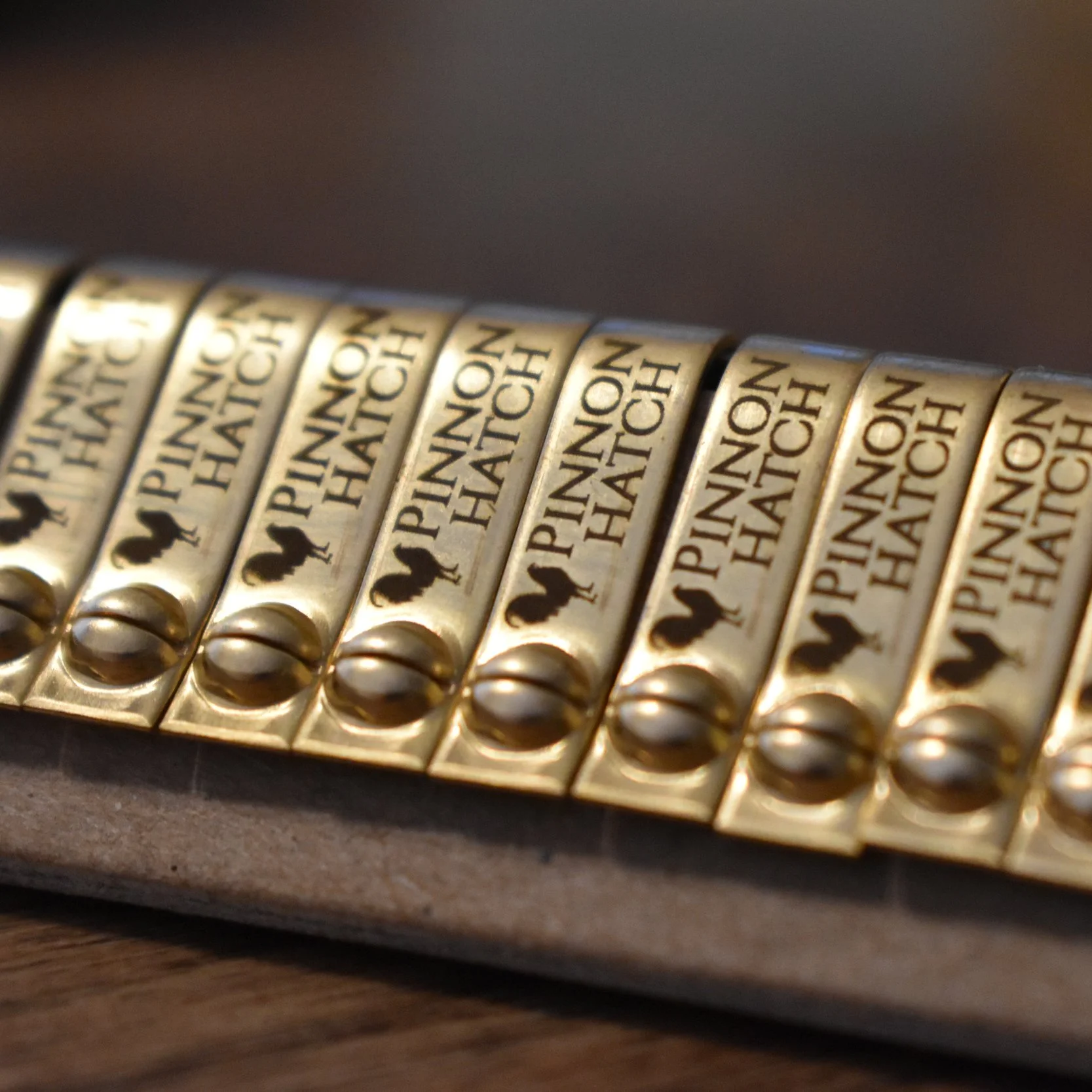 Custom Laser Engraved Brass Jiffy Wing Bands ID Tags w/ Our Artwork