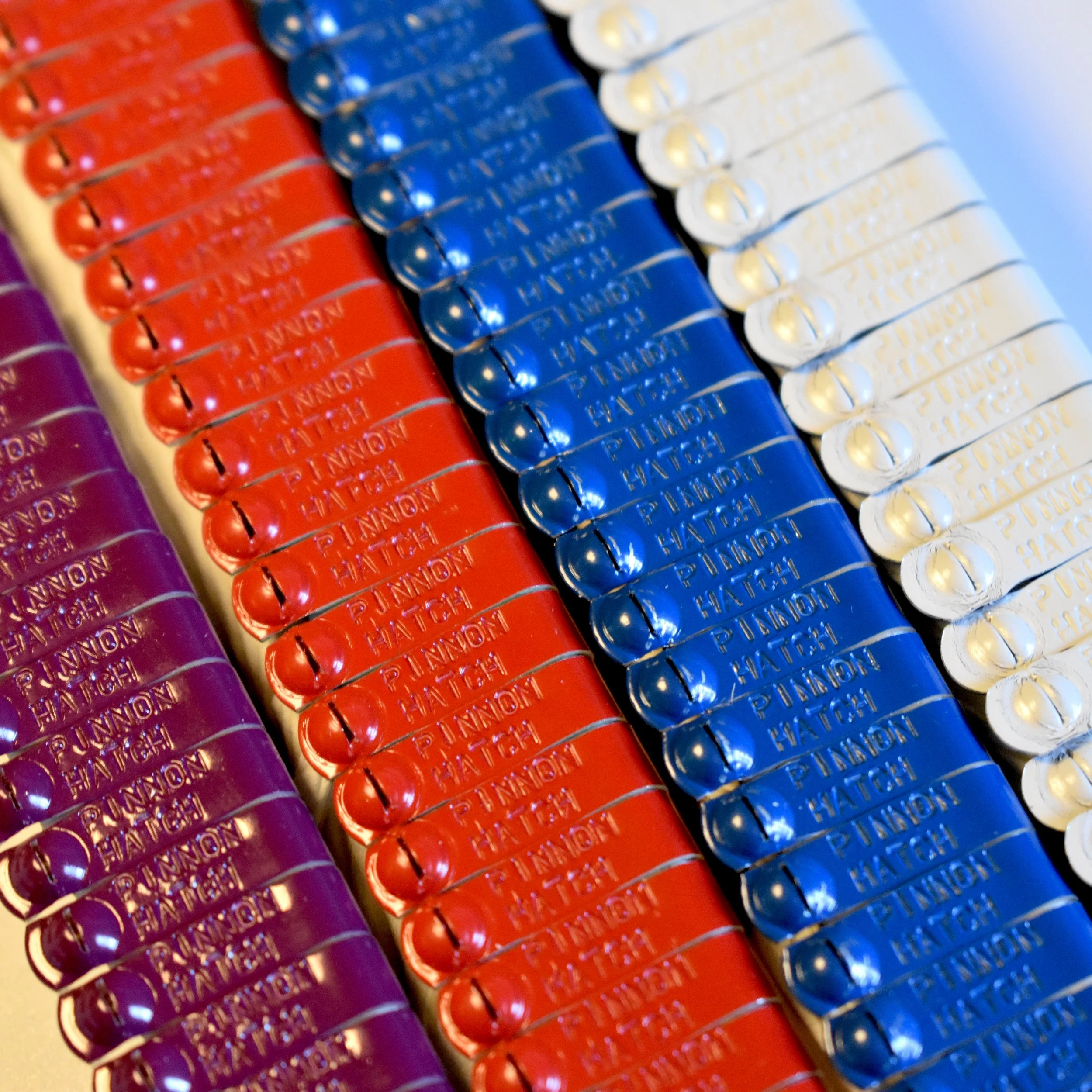 100pk Custom Stamped Jiffy Wing Bands Identification ID Tags (893)