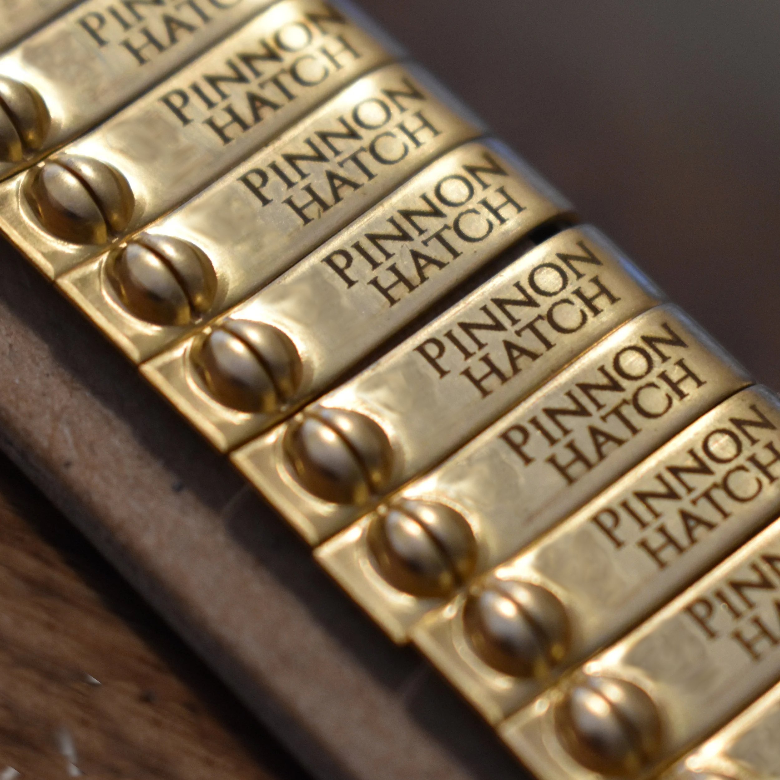 Custom Laser Engraved Brass Jiffy Wing Bands ID Tags w/ Text Only