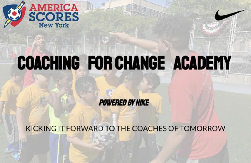 America SCORES New York Partners with Nike to launch Online Coaching for Change Academy
