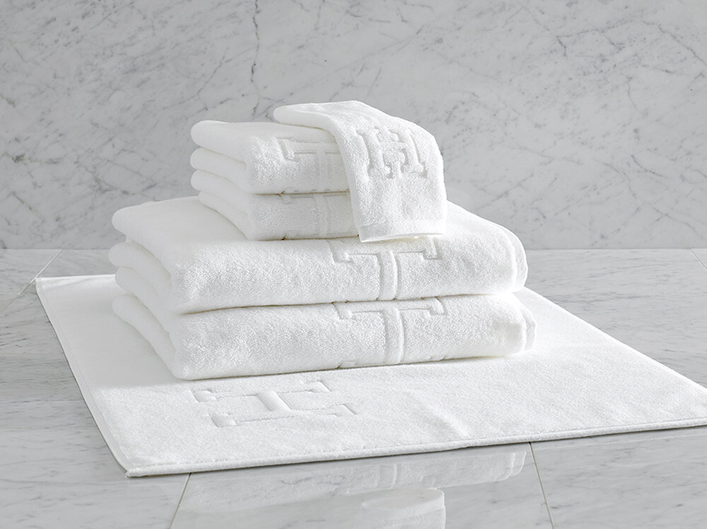 black and white coco chanel towels