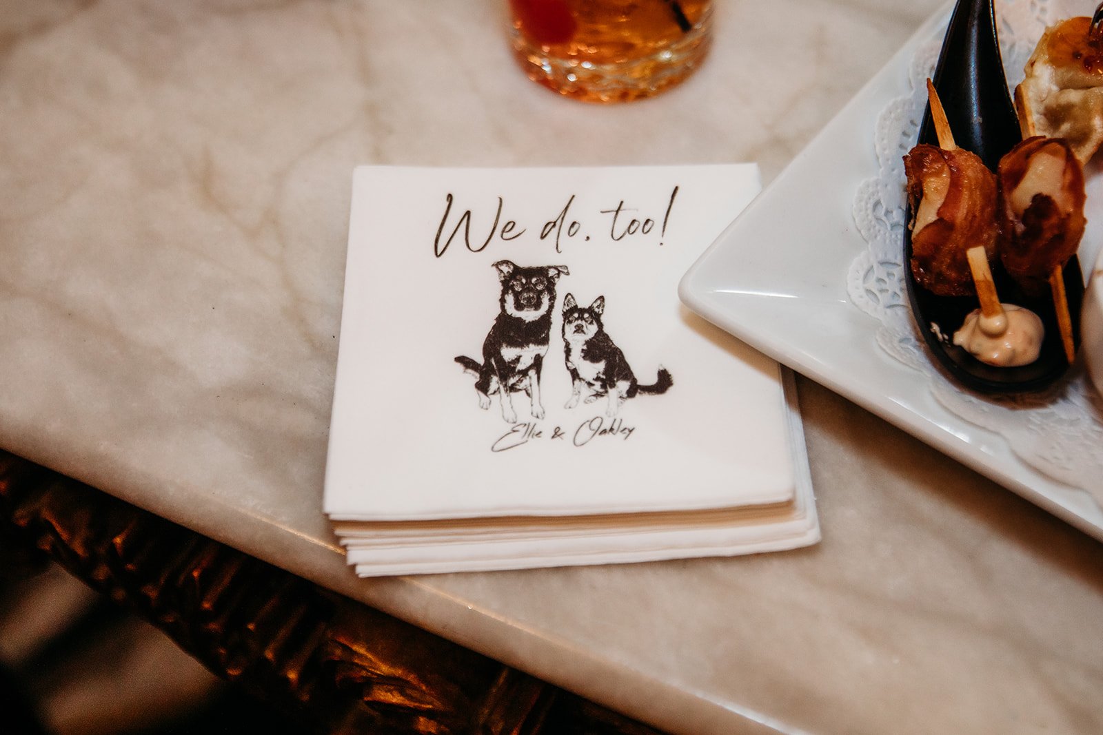 cocktail napkins with dogs
