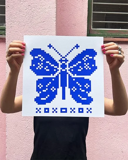 Pixel mania - Screen print run
