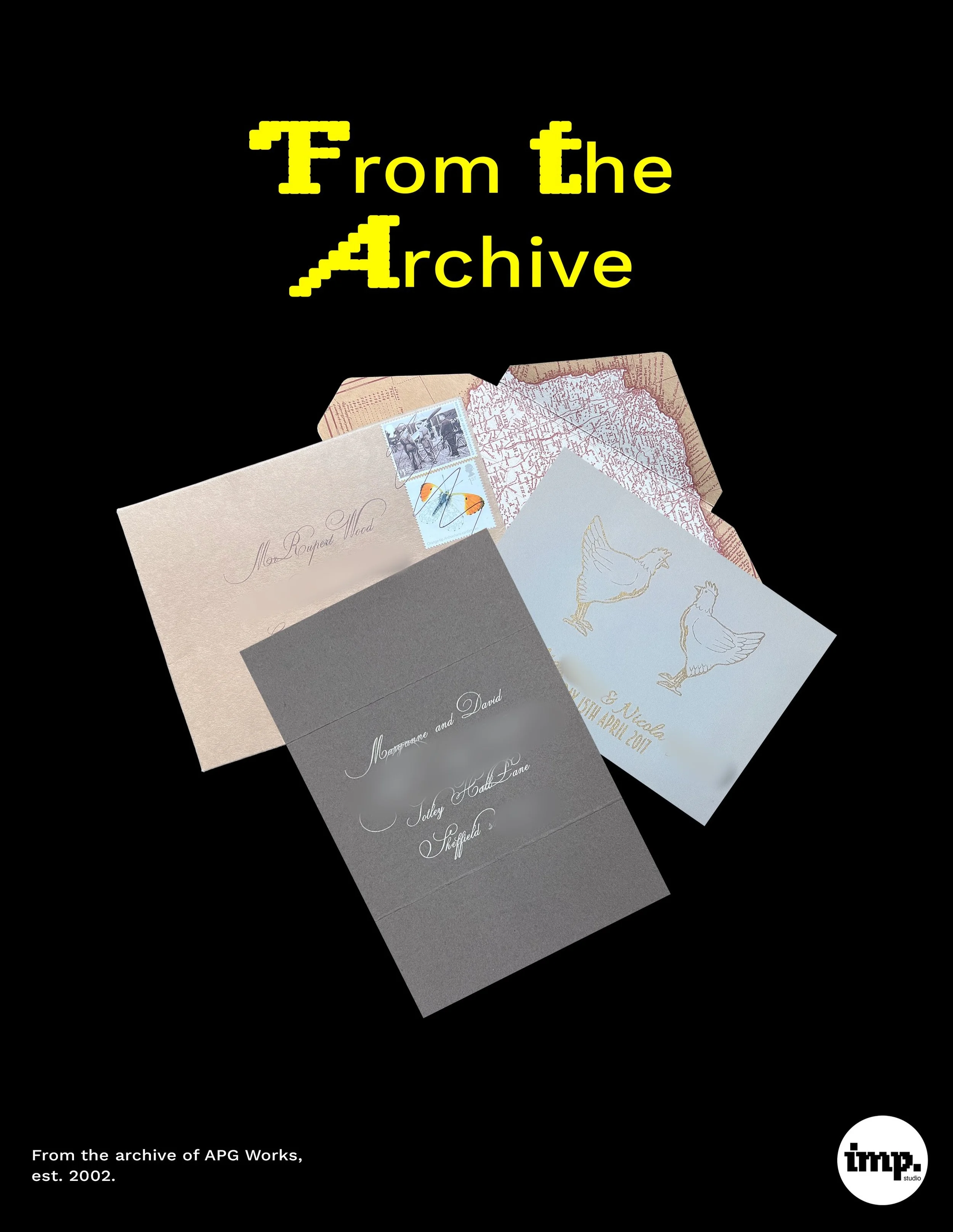 From the paper archives,

We&rsquo;ve done a lot of wedding print over the years, and we&rsquo;d love to do some more. 🖤 

#impstudiosheffield #screenprint #weddinginvitations #weddinggoals #sheffieldprint