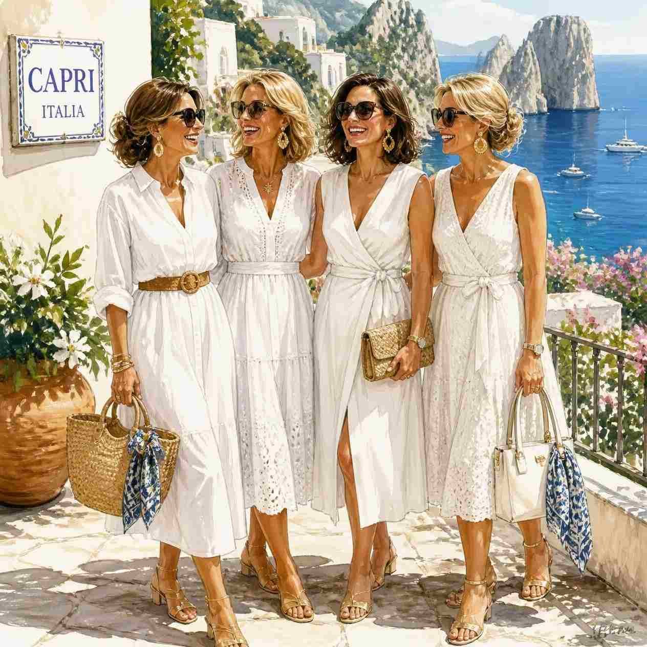 THE WHITE PARTY  Theme for 2027 Summer in Capri Save The Date Saturday, August 21, 2027