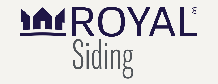 Logo for Royal Siding, featuring a stylized crown graphic above the word 'ROYAL' and the word 'Siding' below.