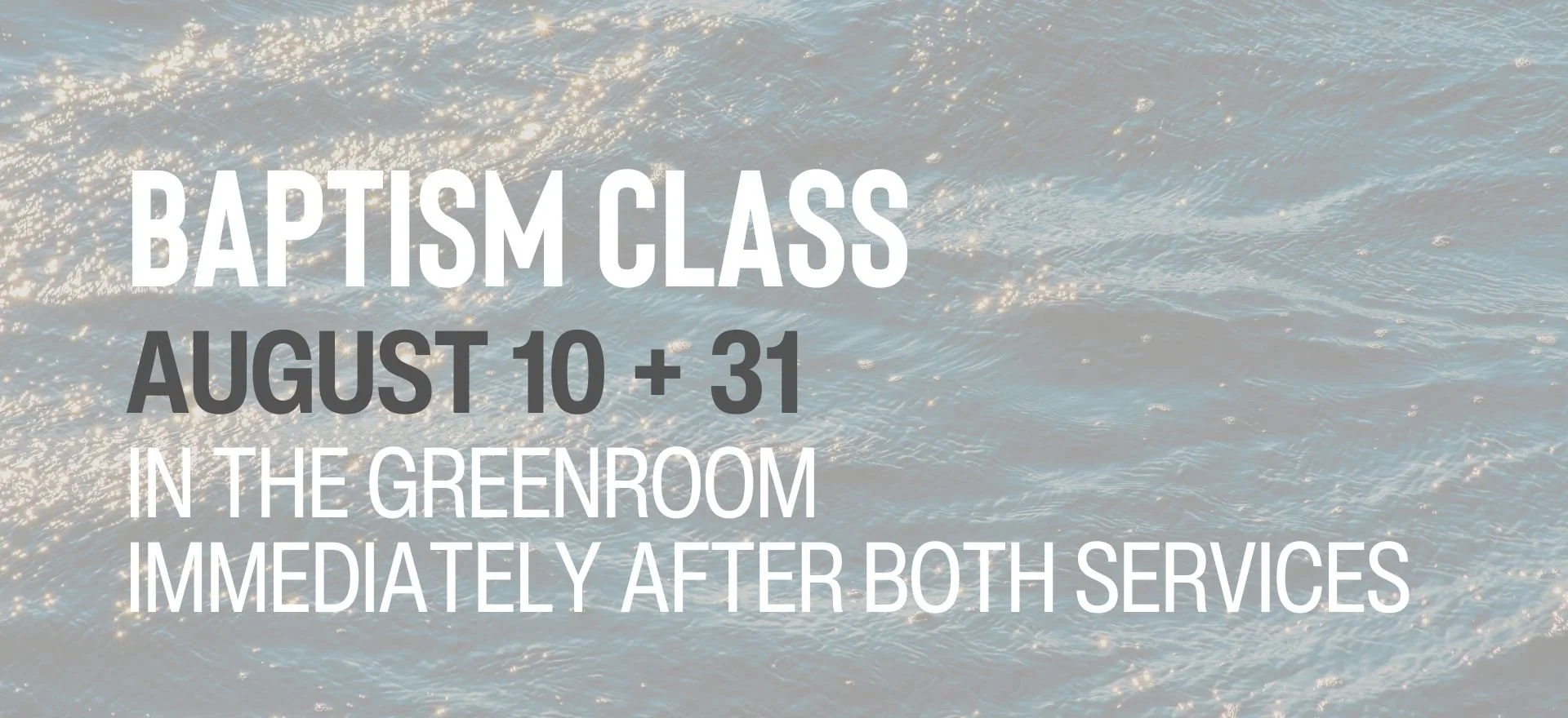 Baptism Class