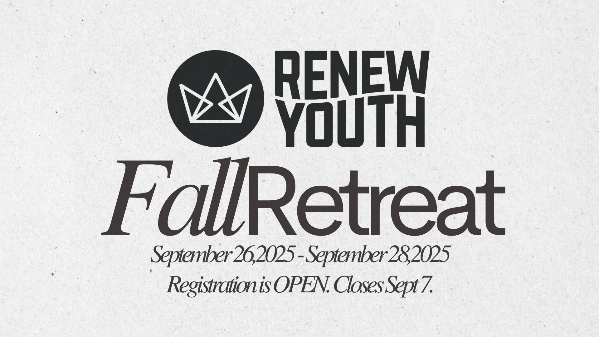 Fall Youth Retreat