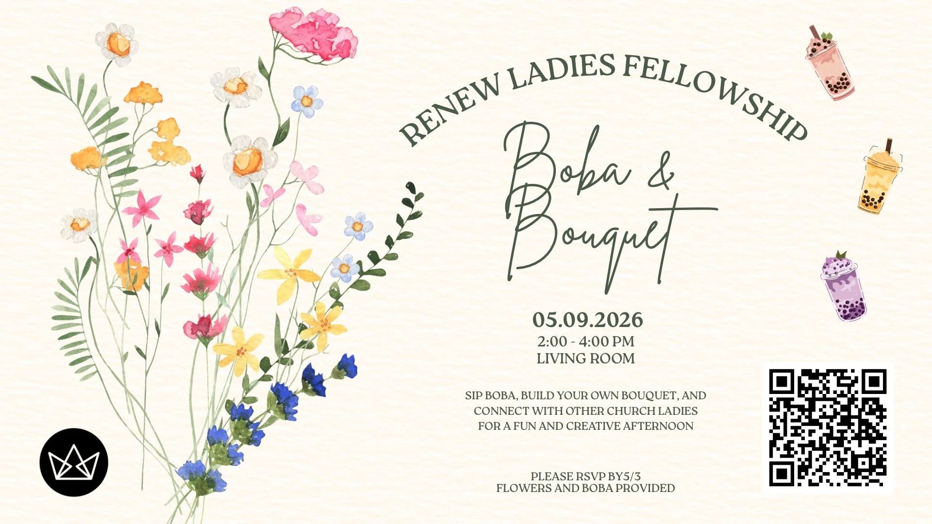 Boba + Bouquets