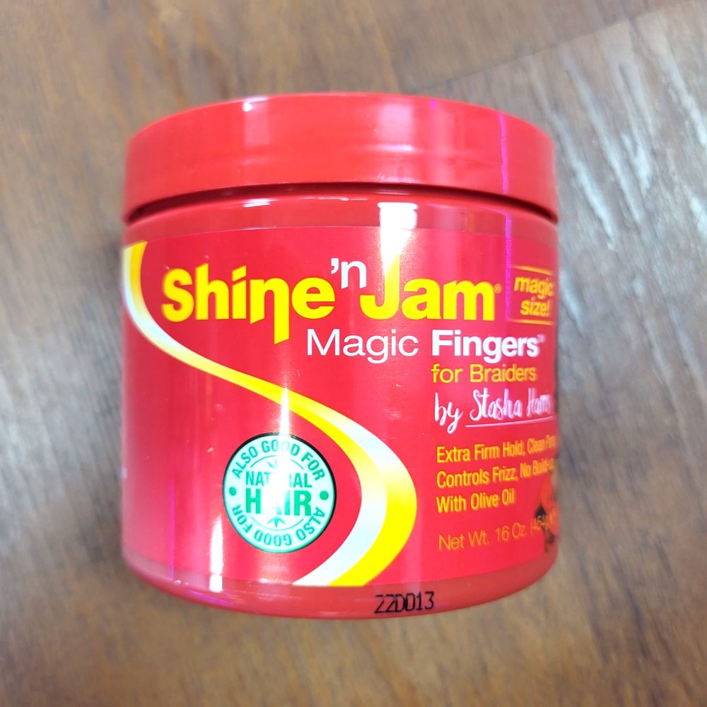 Shine N Jam Magic Fingers for Braiders, 8 oz Gel, Frizz Control 