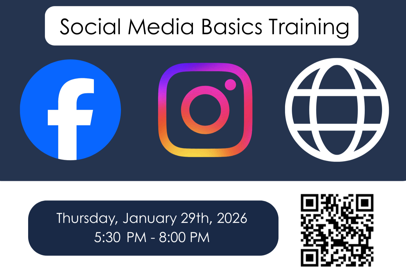 Empresarios Social Media Basics Training - Virtual via Zoom