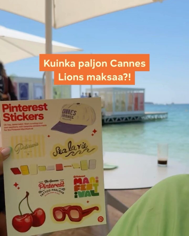 Mit&auml; Cannes Lions maksaa?!? 💸 

Mun DM on t&auml;yttynyt t&auml;st&auml; kyss&auml;rist&auml; ja vastaus: mit&auml; tahansa satasista kymmeniin tuhansiin.

Itse virallisen Cannes Lionsin liput ovat useita tuhansia, mutta sadat br&auml;ndit j&au