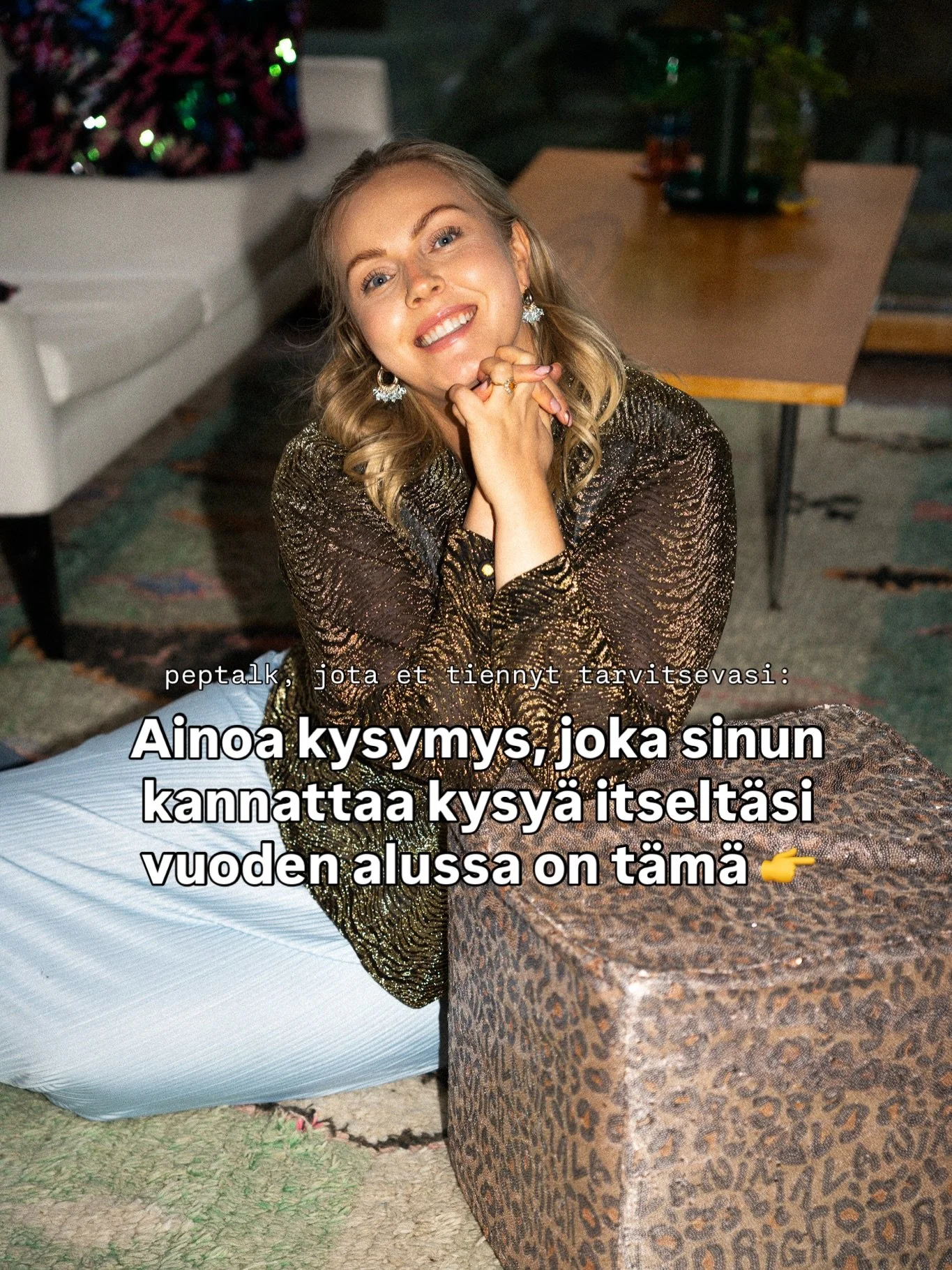 Ainoa kysymys, joka sinun kannattaa kysy&auml; itselt&auml;si vuoden alussa on t&auml;m&auml; 👉 Mit&auml; sanoisin 12 kuukauden takaiselle itselleni, jos tiet&auml;isit nyt sen mink&auml; tied&auml;t? 

Ja t&auml;ss&auml; oivallus: luultavasti sinun