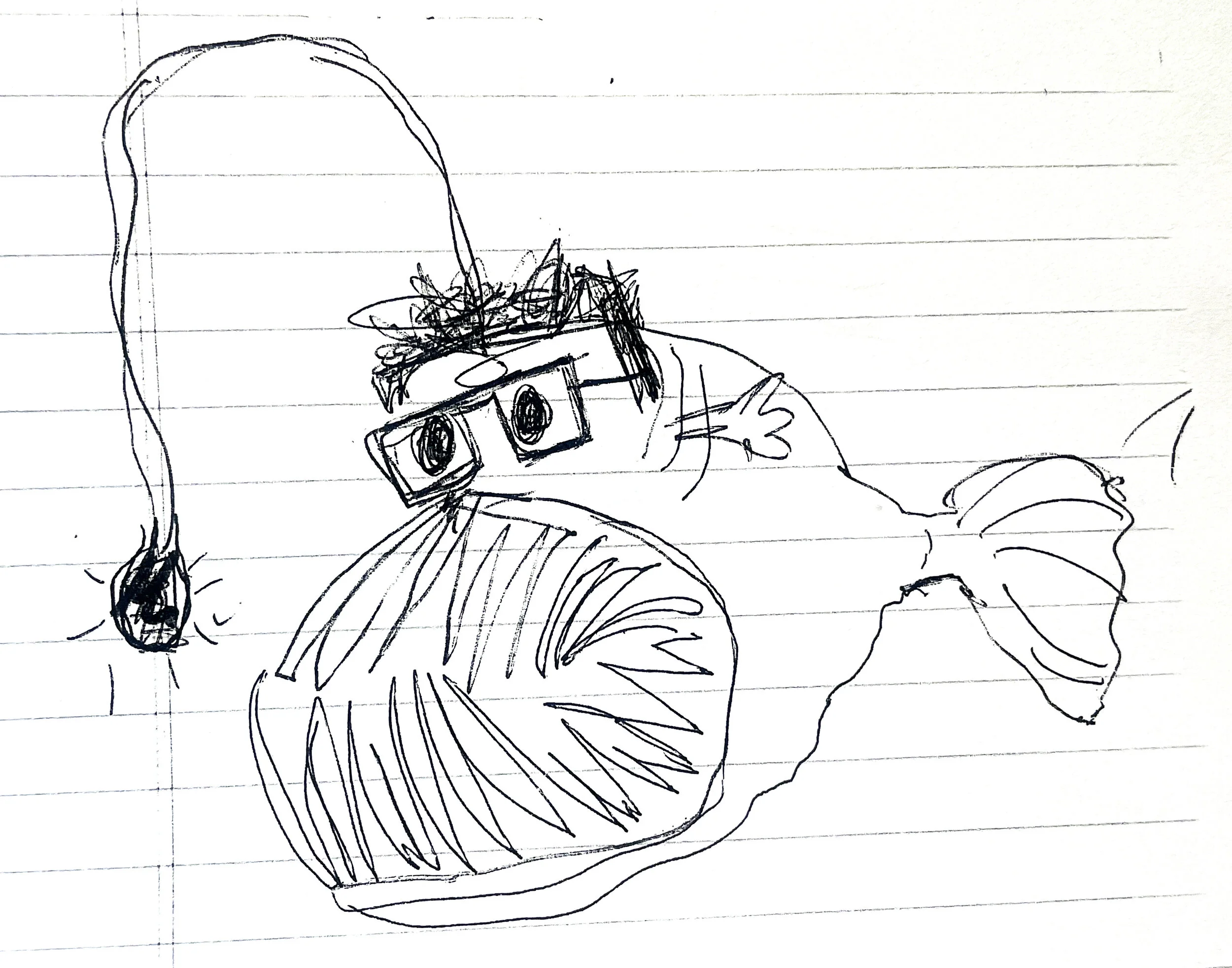 When I asked Shawn what animal he would be in his next life, he said "Angler Fish"