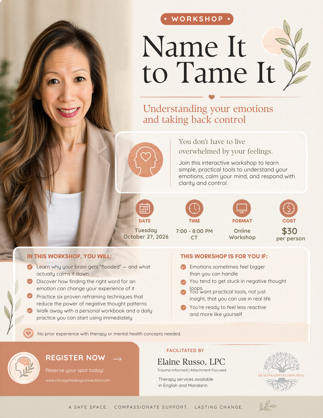Name It to Tame It Workshop Registration