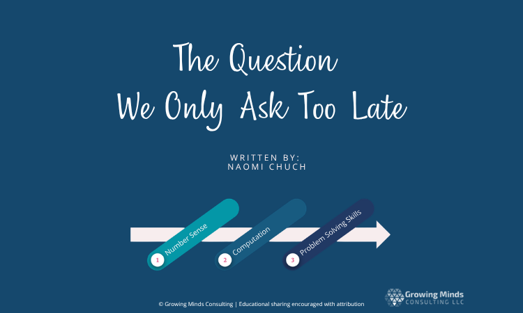 The Question We Only Ask Too Late