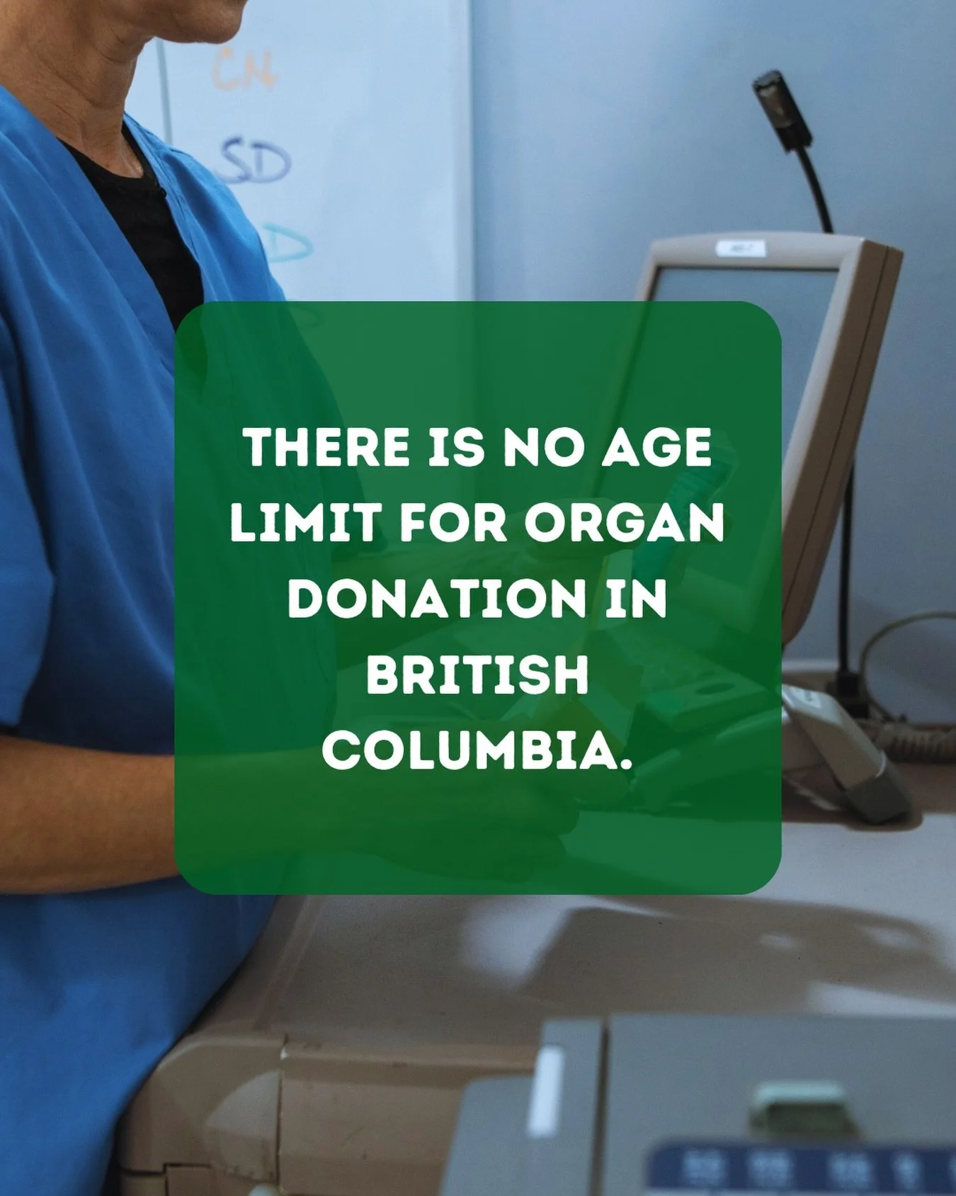 Haven&rsquo;t signed up to be an organ donor yet? ♻️

Don&rsquo;t fret, there&rsquo;s no age limit on who can be an organ donor. The oldest donor in Canada was 92 years old&mdash;it&rsquo;s all about the organ quality!

.
.
.
.
.
.
.
#organdonor #org