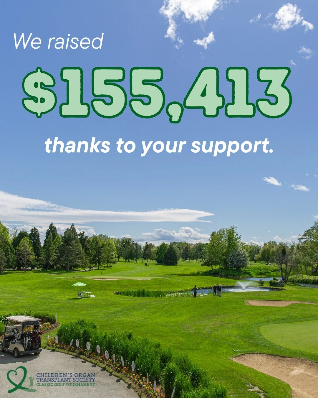 Drum roll please... 🥁

We are ecstatic to share that we raised $155,413 at our 25th Anniversary Classic Golf Tournament&mdash;that is more than 62% of the way to our 2026 fundraising goal of $250,000. 

Thank you to each and every person who support