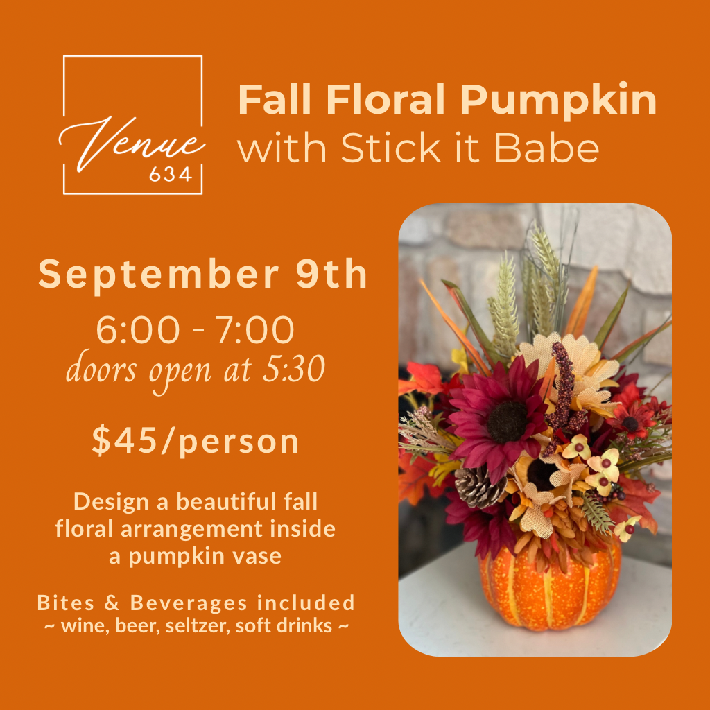 9.9 Fall Floral Pumpkin
