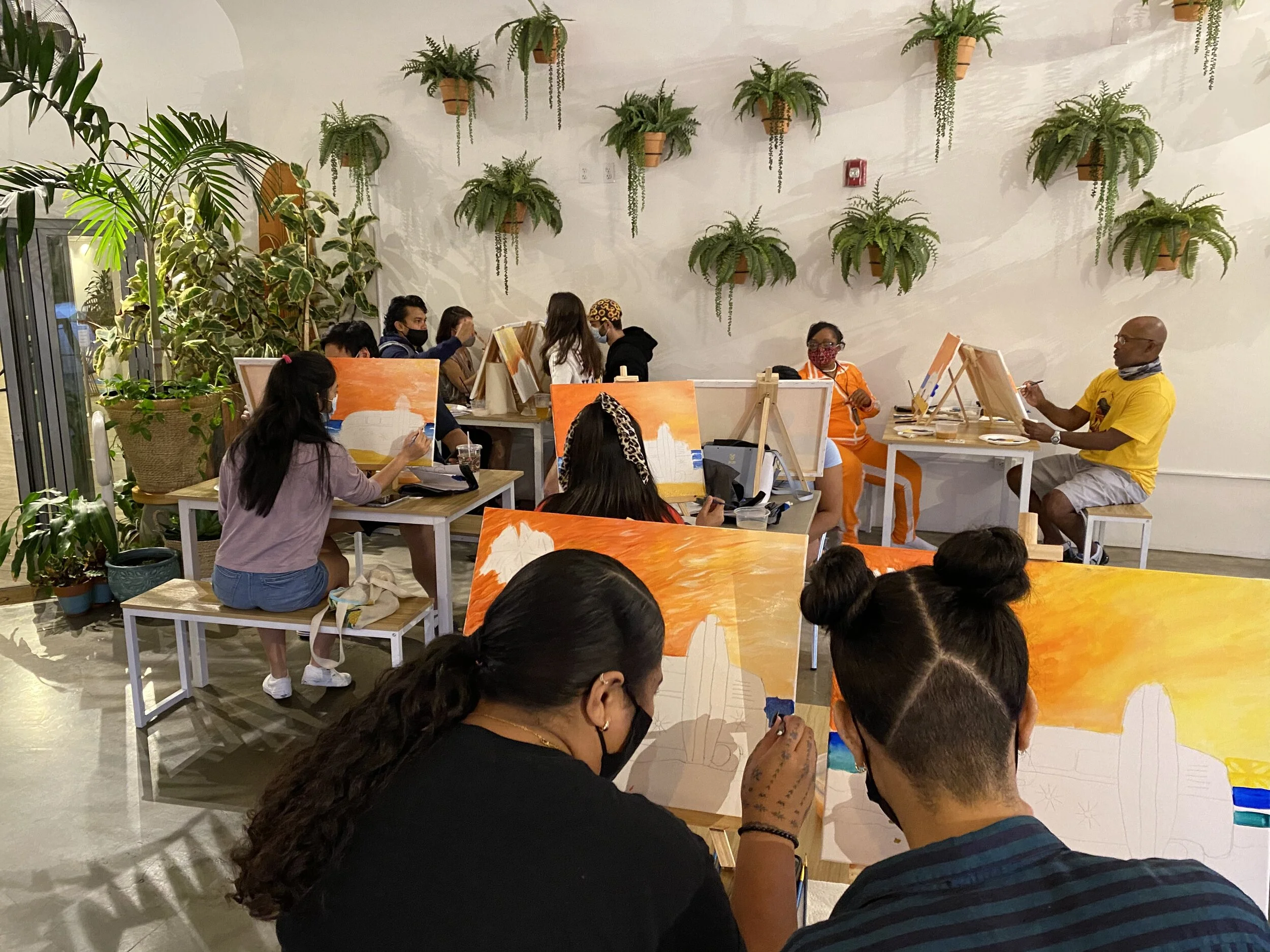 Painting and wine near me Honolulu, HI — Teddys Brush