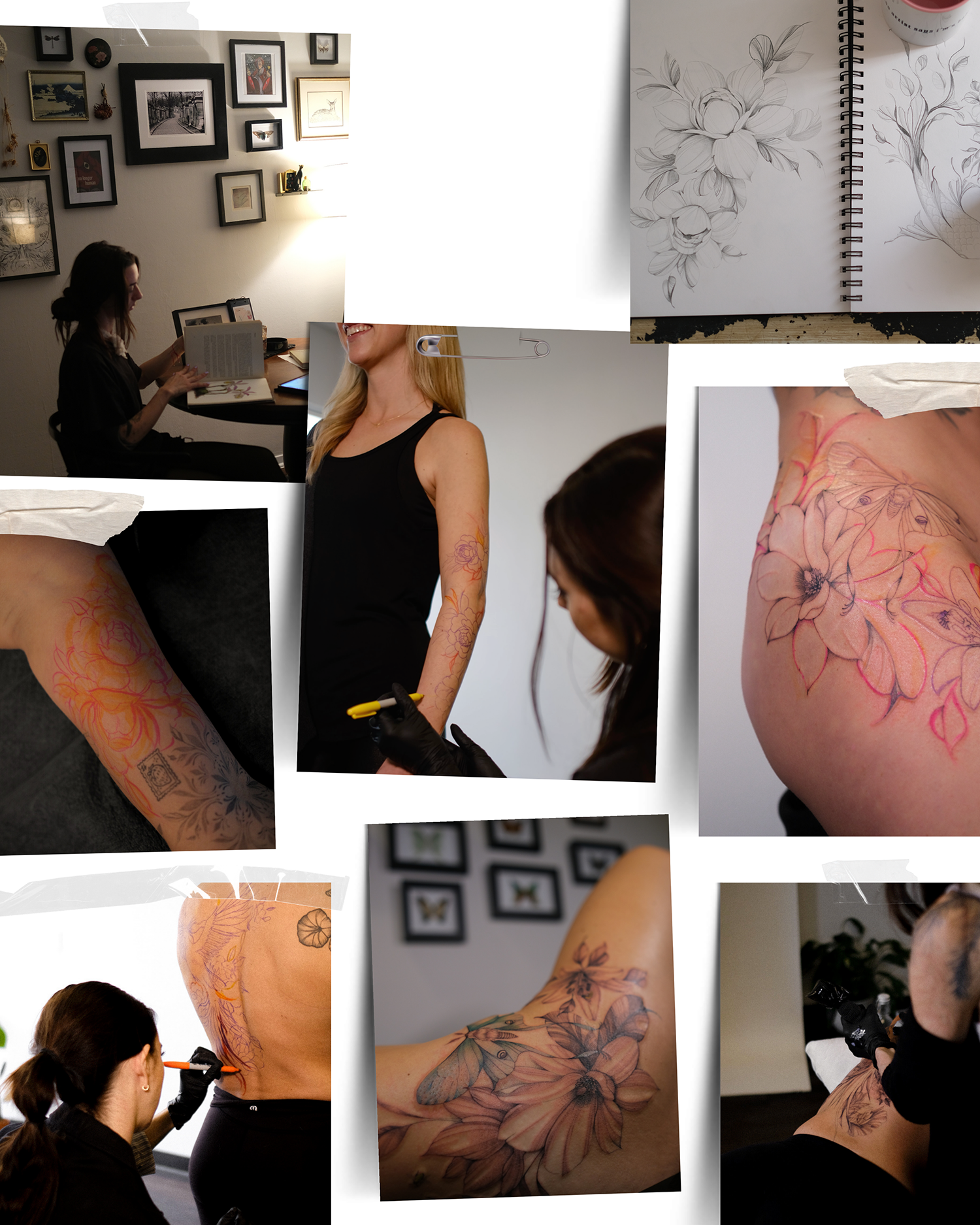 Temple Adorned Tattoo Process