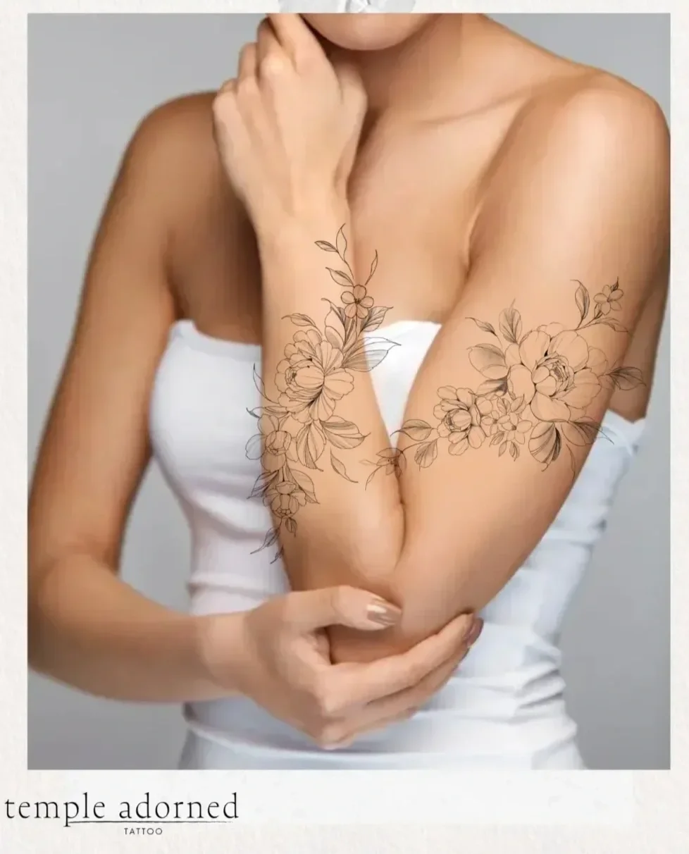 floral wrap sleeve concept