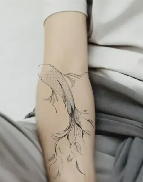 koi + dreamy leaf flow