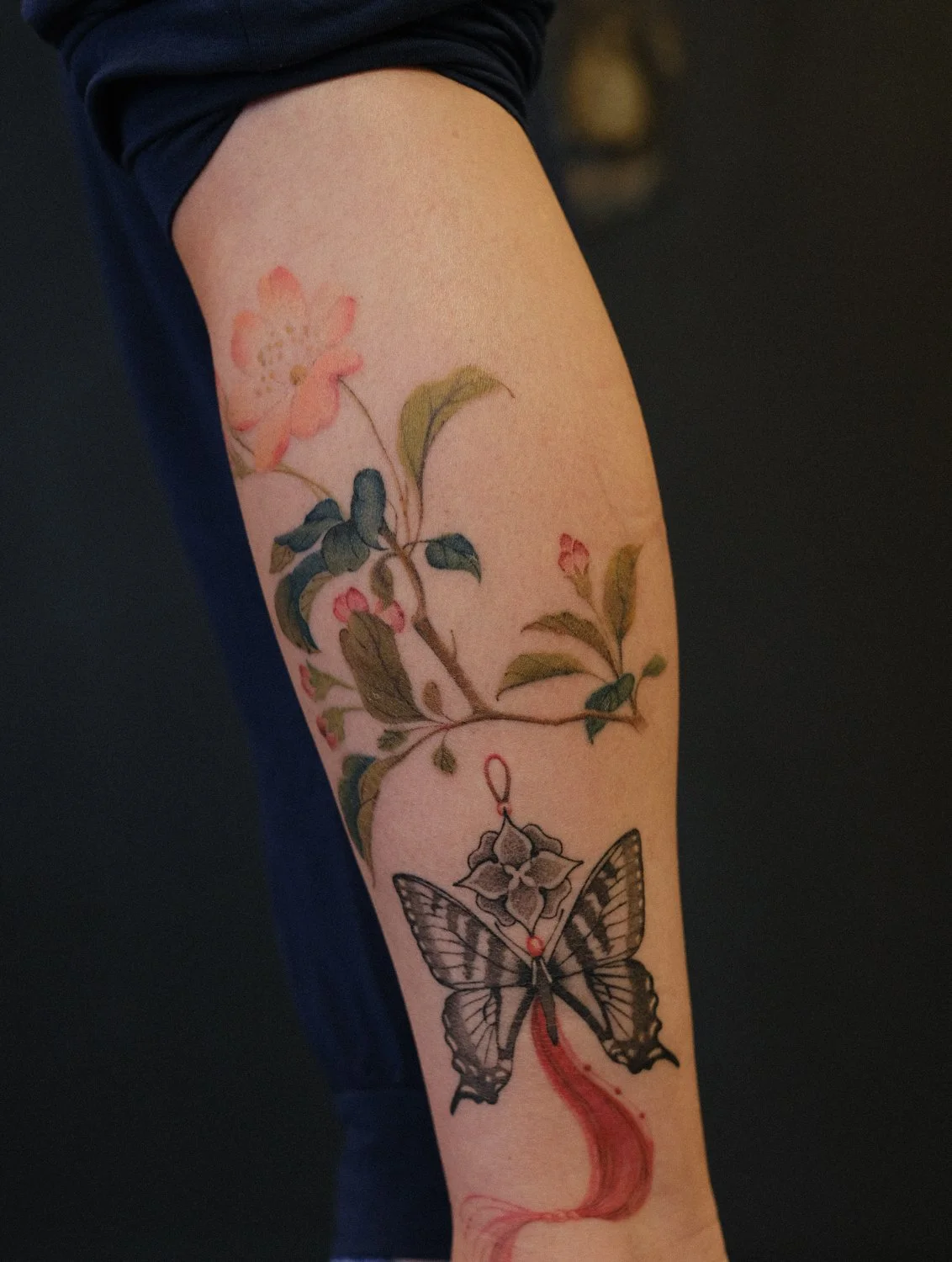large scale custom tattoo by Jordan Lehn, guest tattoo artist San Francisco