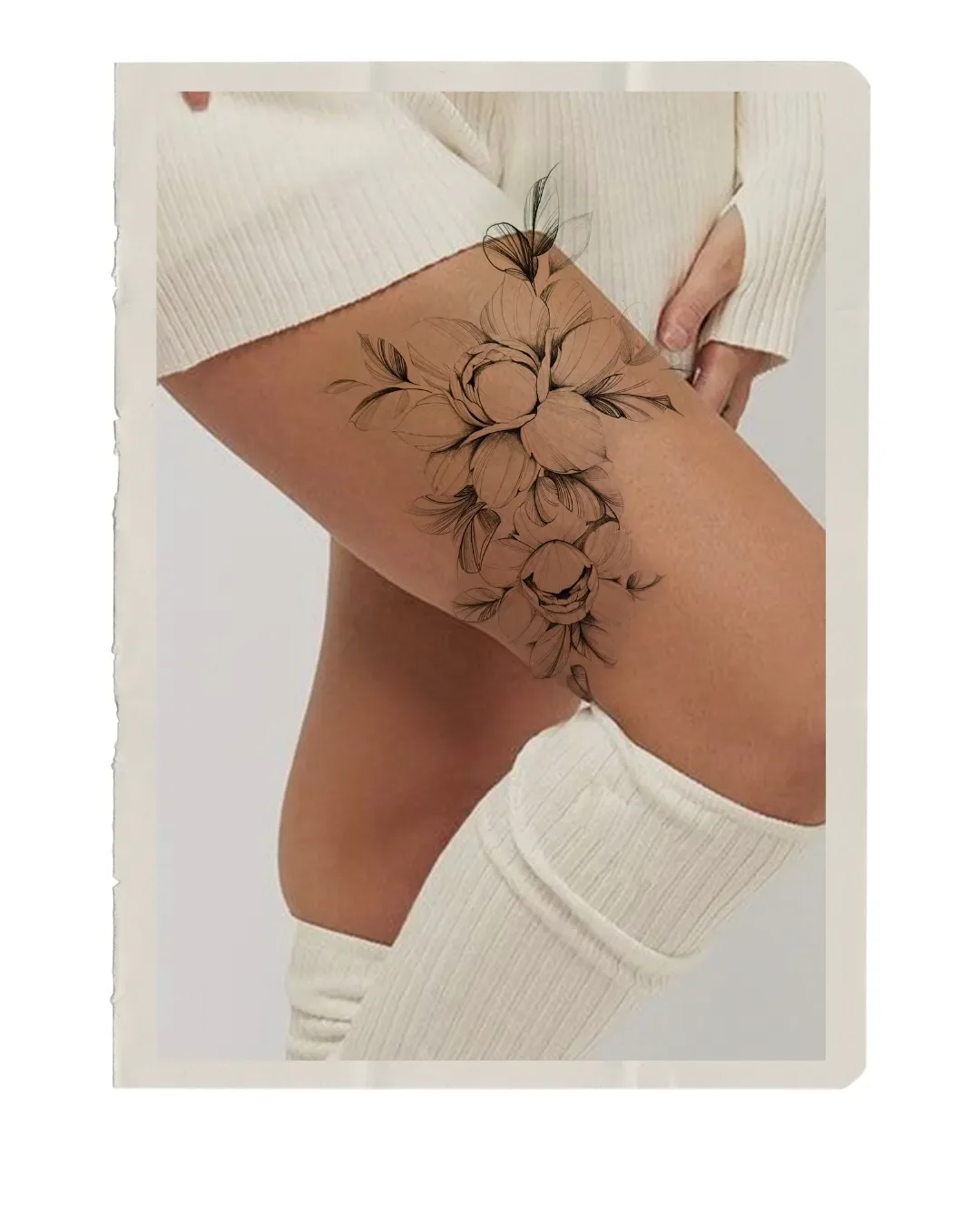 fineline floral thigh