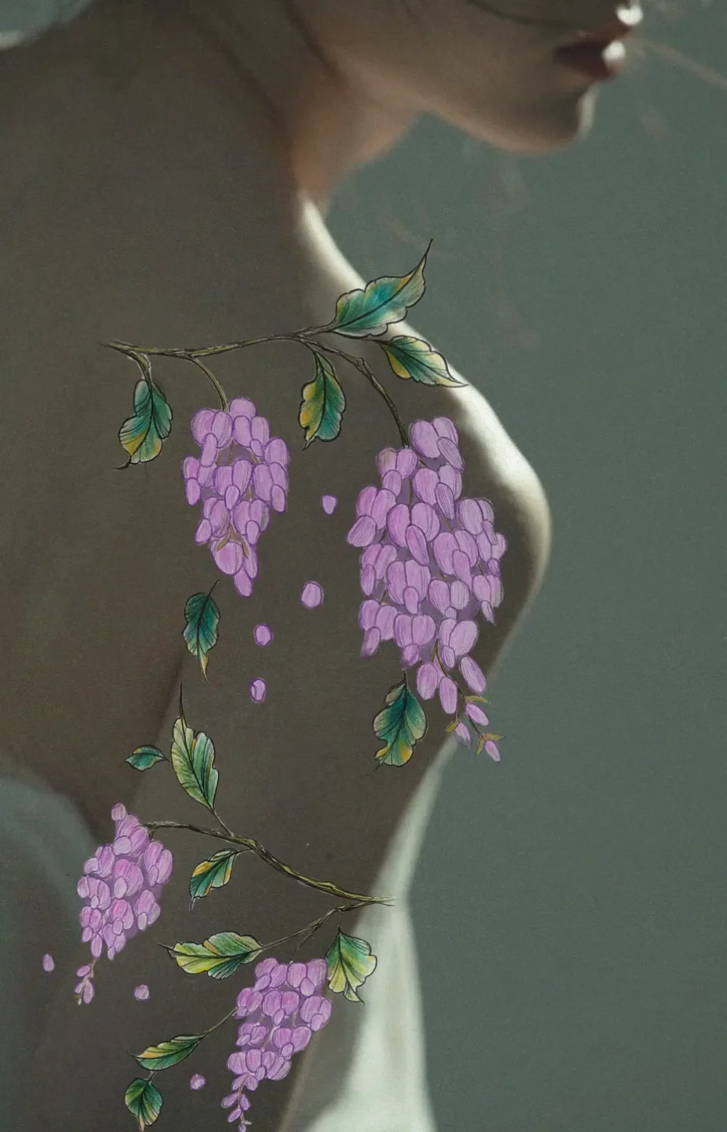 mountain laurel / wisteria upper arm wrap