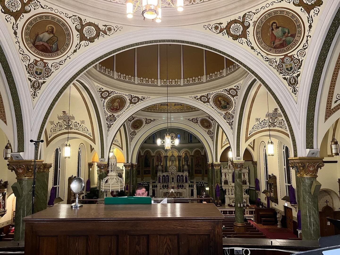 And Holy Week begins! Today&rsquo;s office is the gorgeous St. Mary of Perpetual Help. Such a delightful to sing beautiful music with incredible colleagues. #tenebrae #holyweek #miserere #allegri #bruckner #polyphony