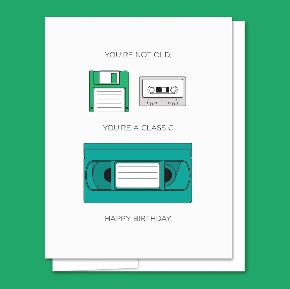 Classic Birthday Card — Quick Brown Fox Letterpress