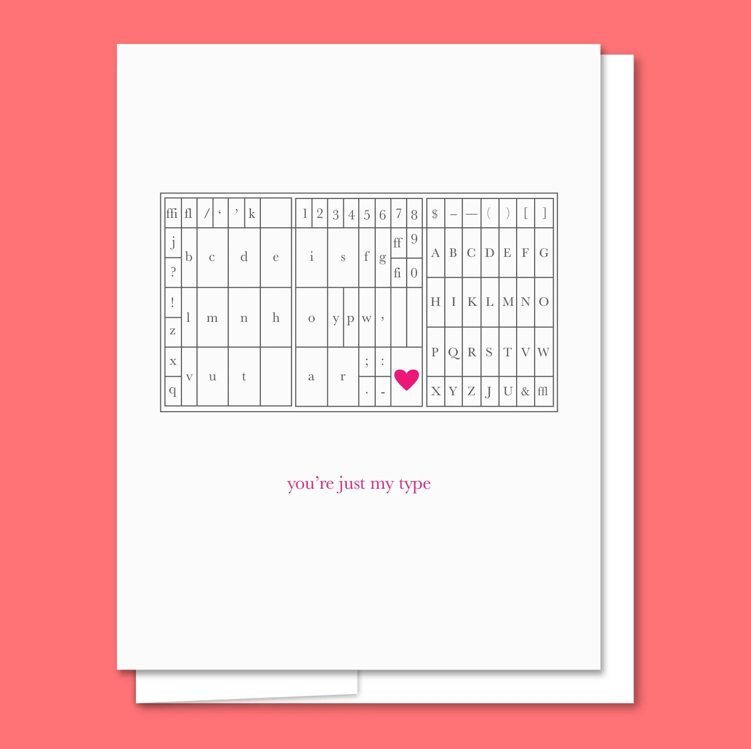 Quick Brown Fox Letterpress