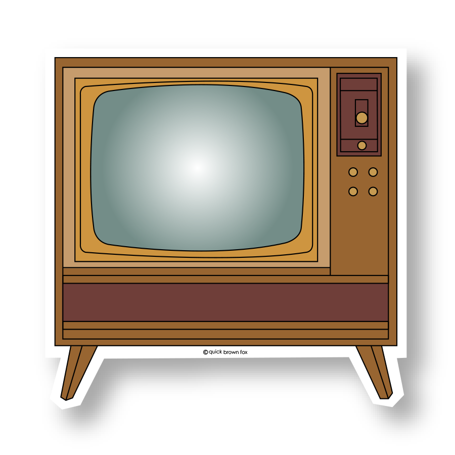 Sticker TV - Sticker A moi Etiquette & Autocollant