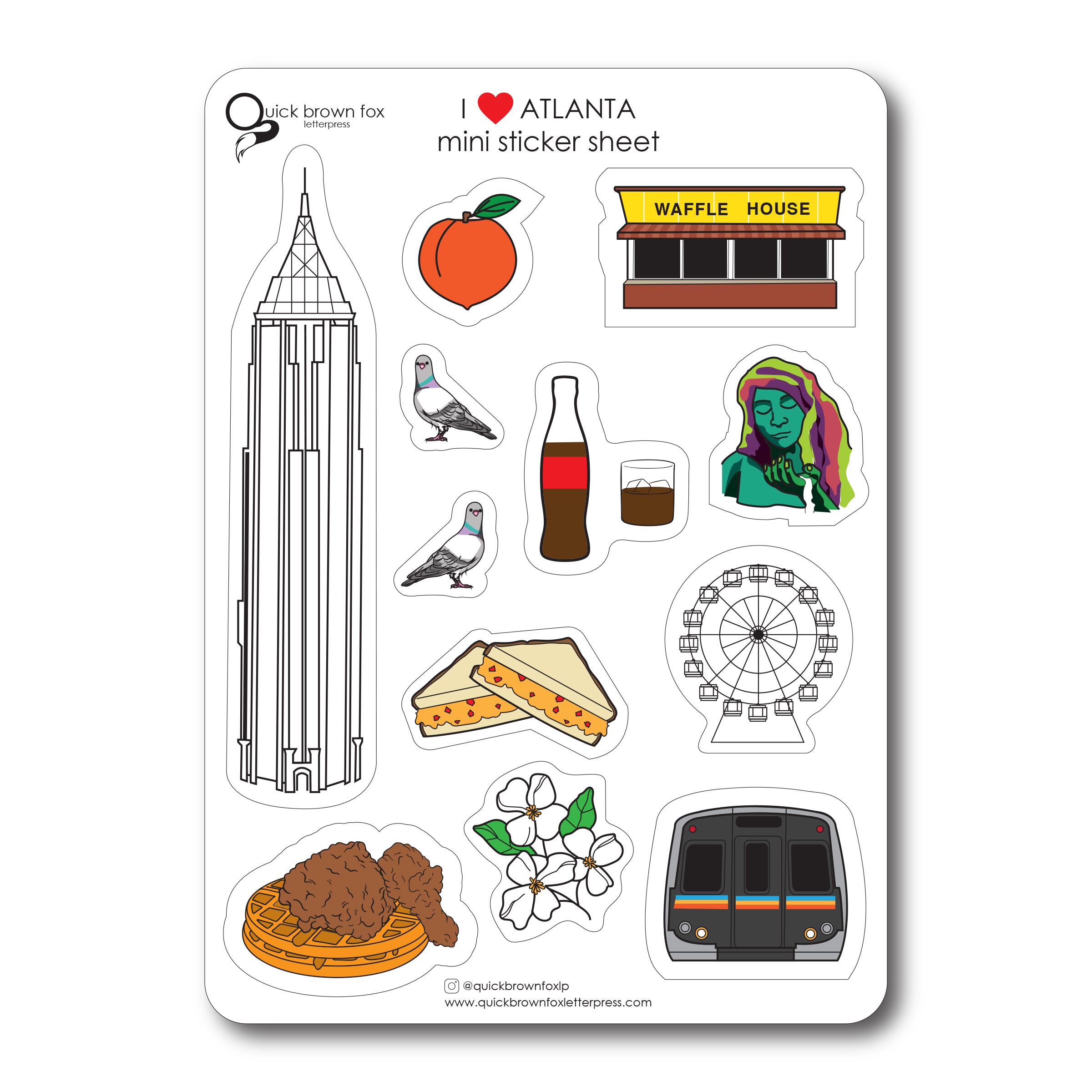 Atlanta Sticker Sheet