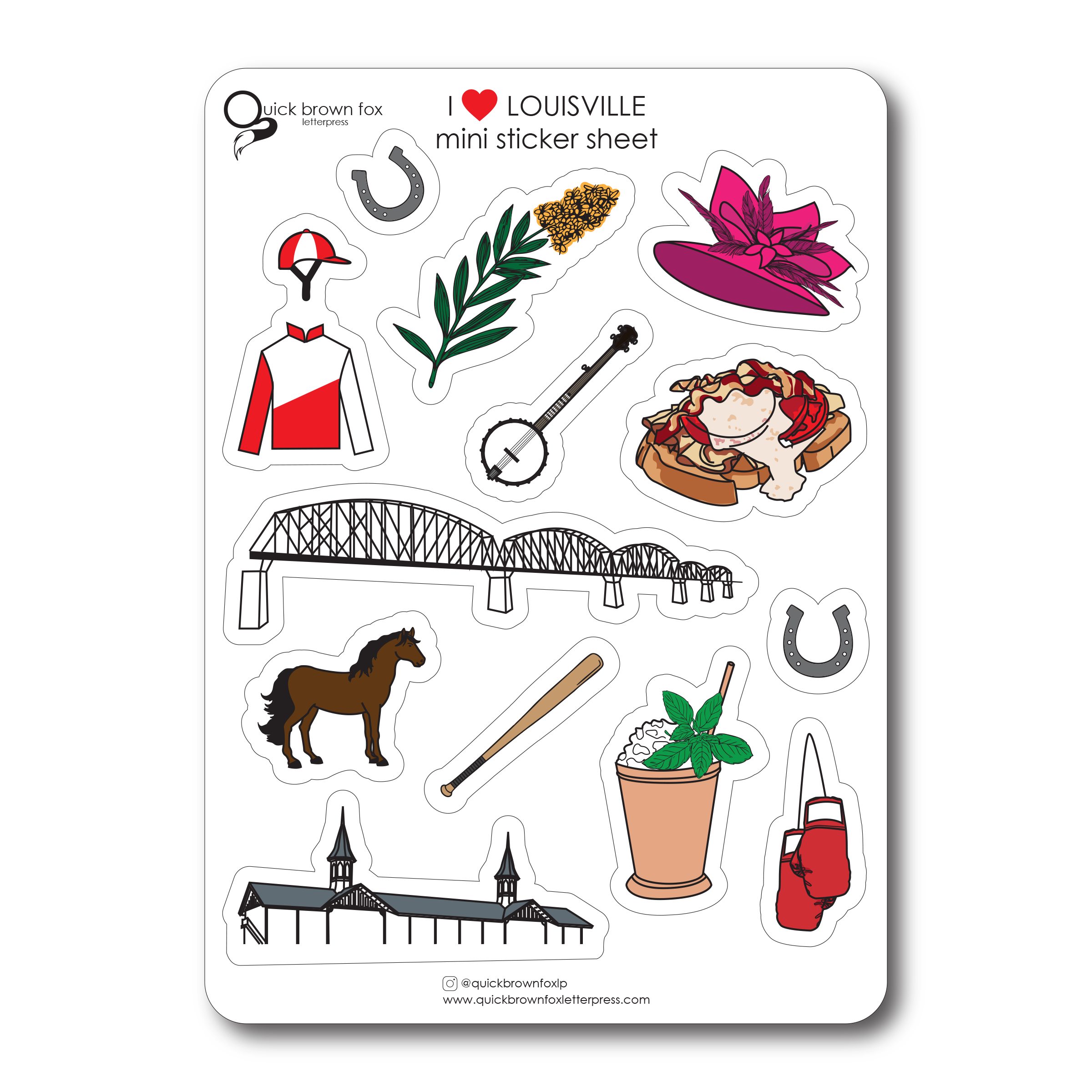 Louisville City Sticker Sheet