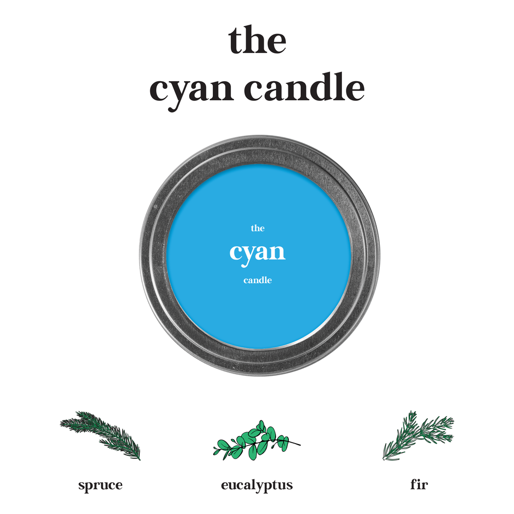 The Cyan Candle — Quick Brown Fox Letterpress