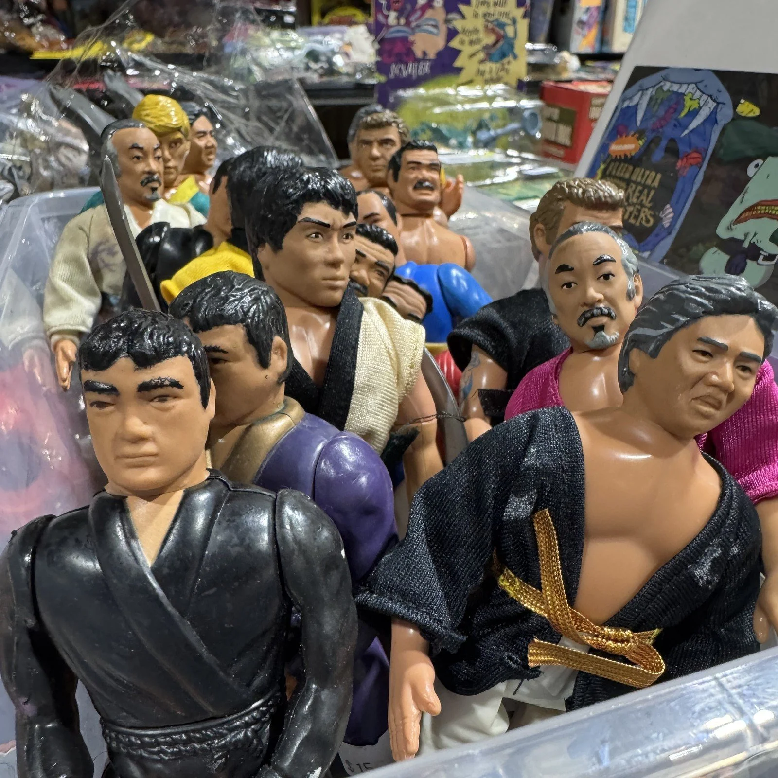Vintage martial arts action figures