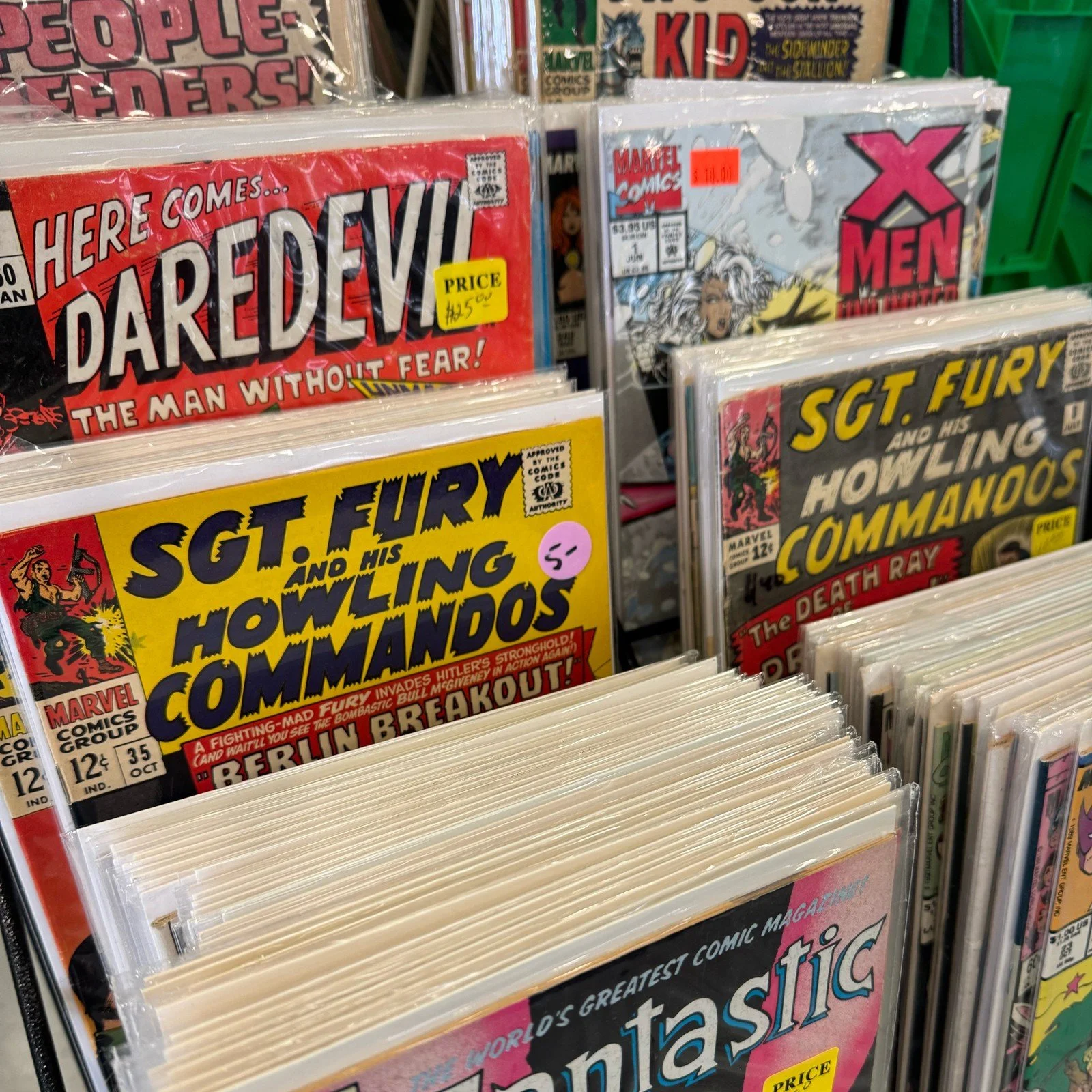 Vintage Marvel comic books at Retro Expo