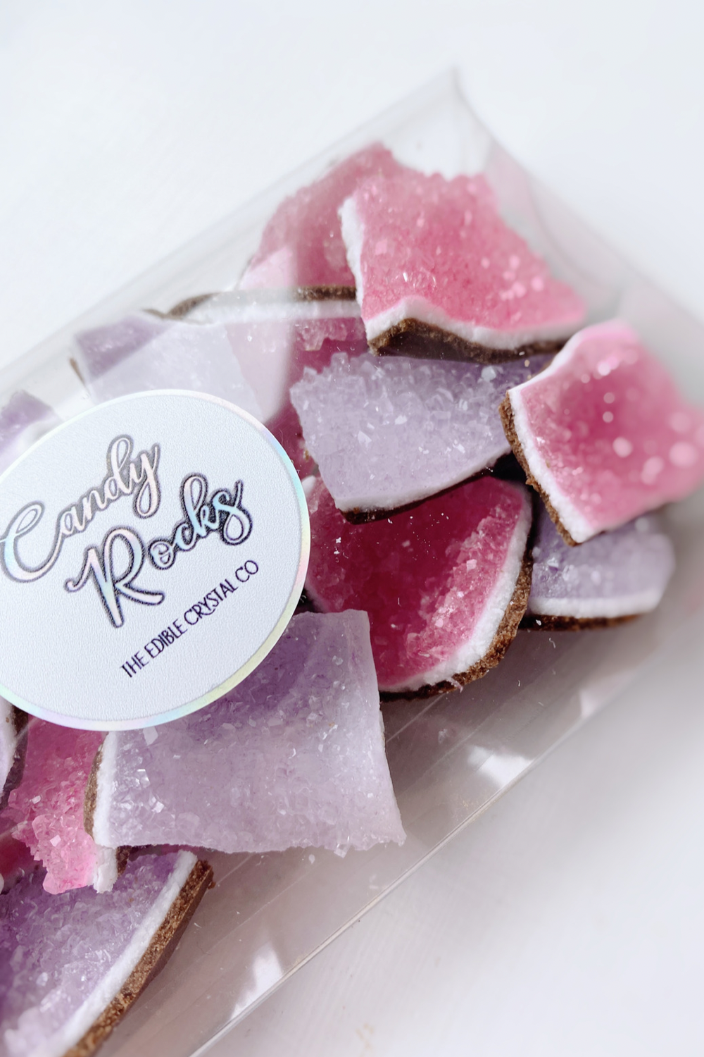Boxed Edible Crystal Geode Pieces — Candy Rocks