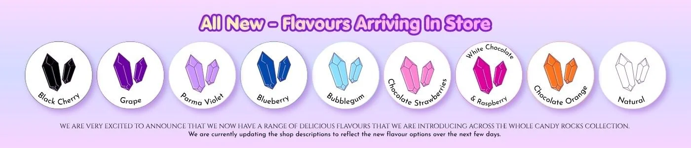 image showing our new flavours range which is arriving in store over the new few days