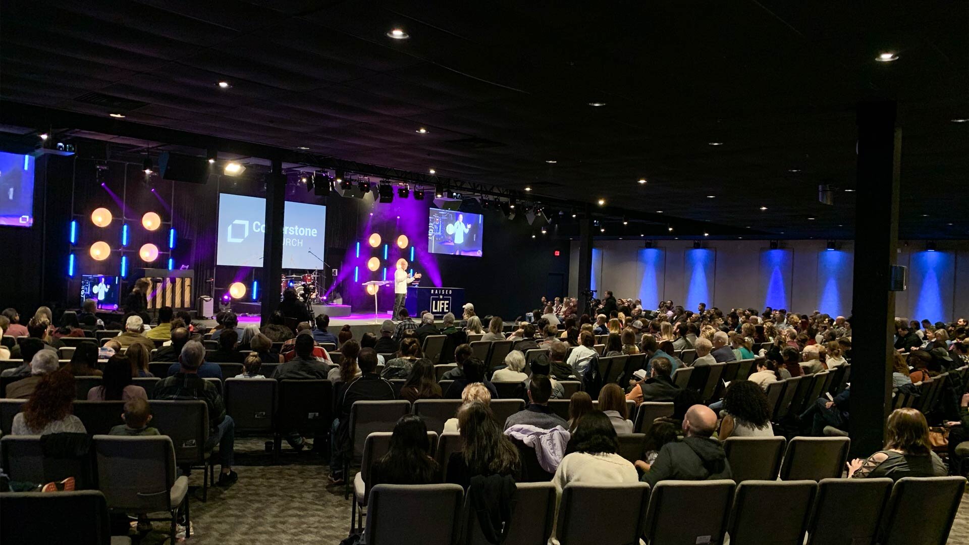 A service at Cornerstone Church