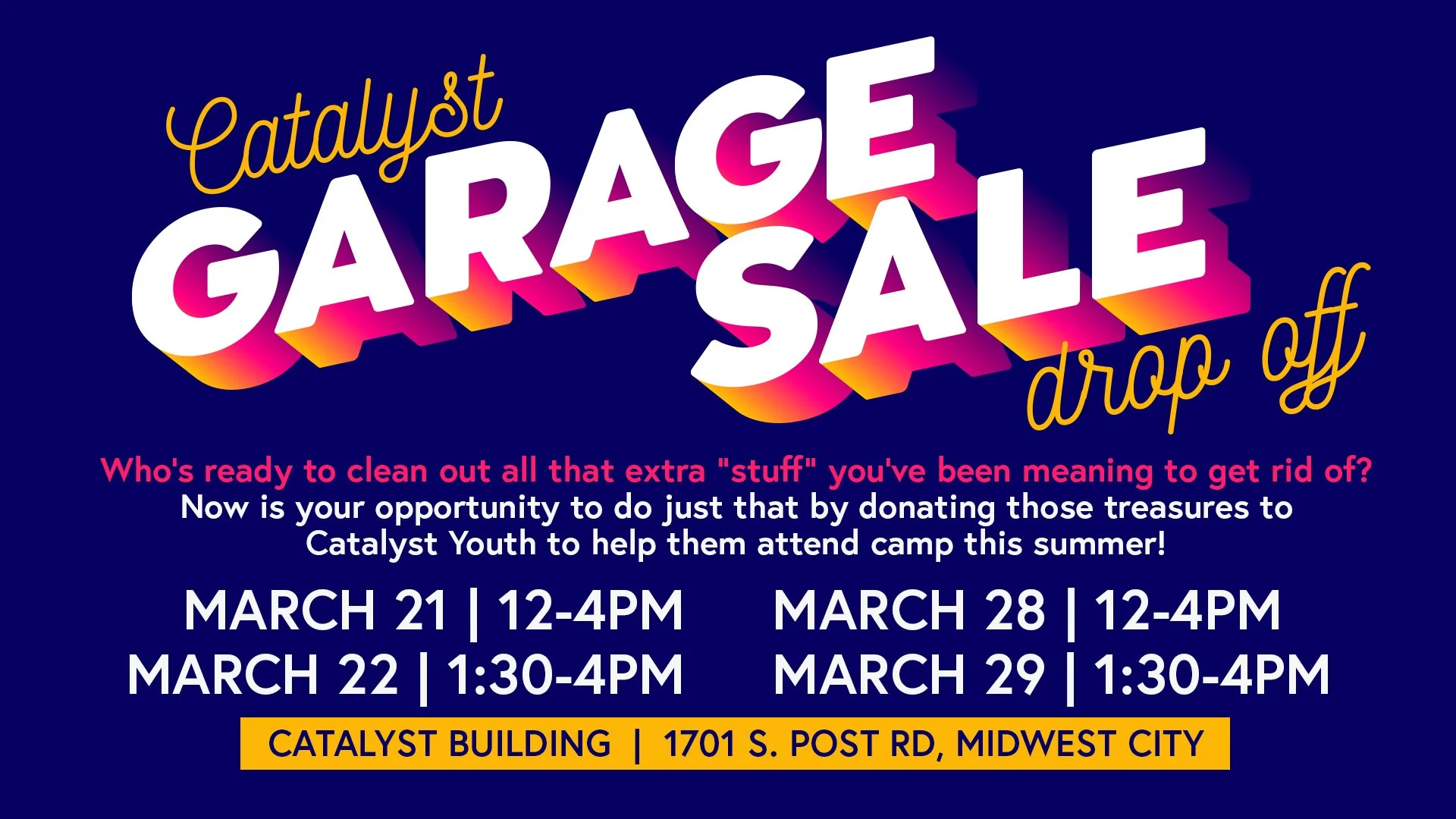 Catalyst Garage Sale DROP OFFS 2026 Pre-Service Slide 1920x1080.jpg